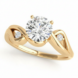 Bypass Engagement Ring (50085-E) — Yellow Gold