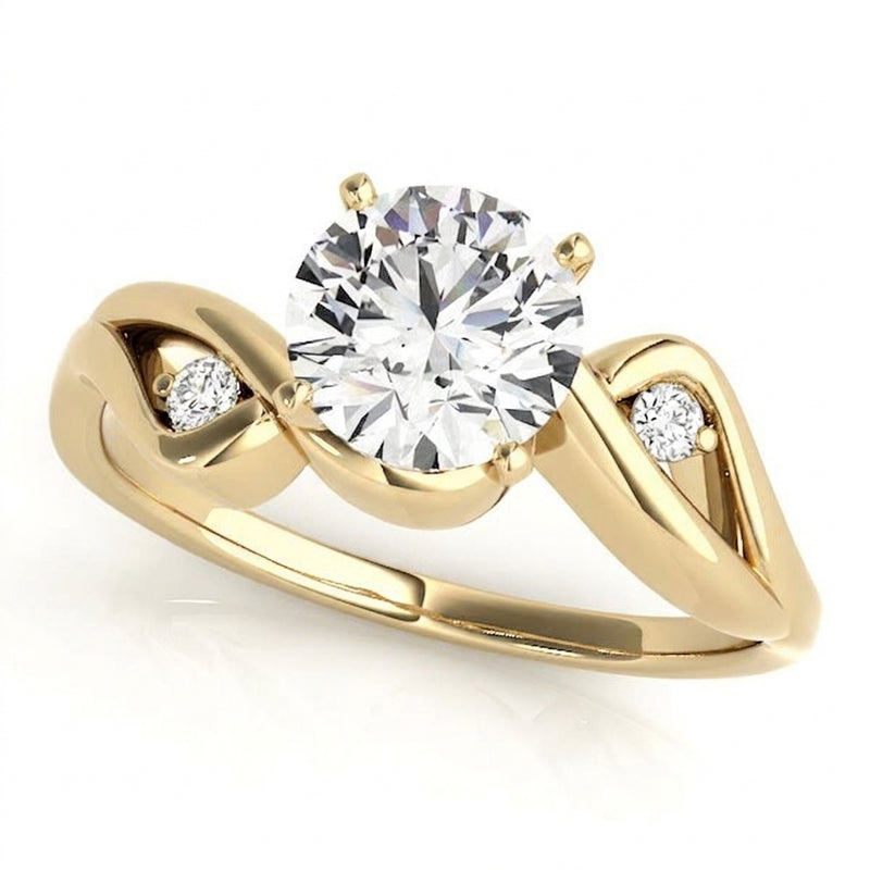 Bypass Engagement Ring (50085-E) — Yellow Gold