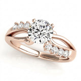Bypass Engagement Ring (50102-E) — Rose Gold