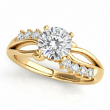 Bypass Engagement Ring (50102-E) — Yellow Gold