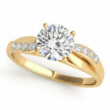 Bypass Engagement Ring (50139-E) — Yellow Gold
