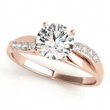 Bypass Engagement Ring (50139-E) — Rose Gold