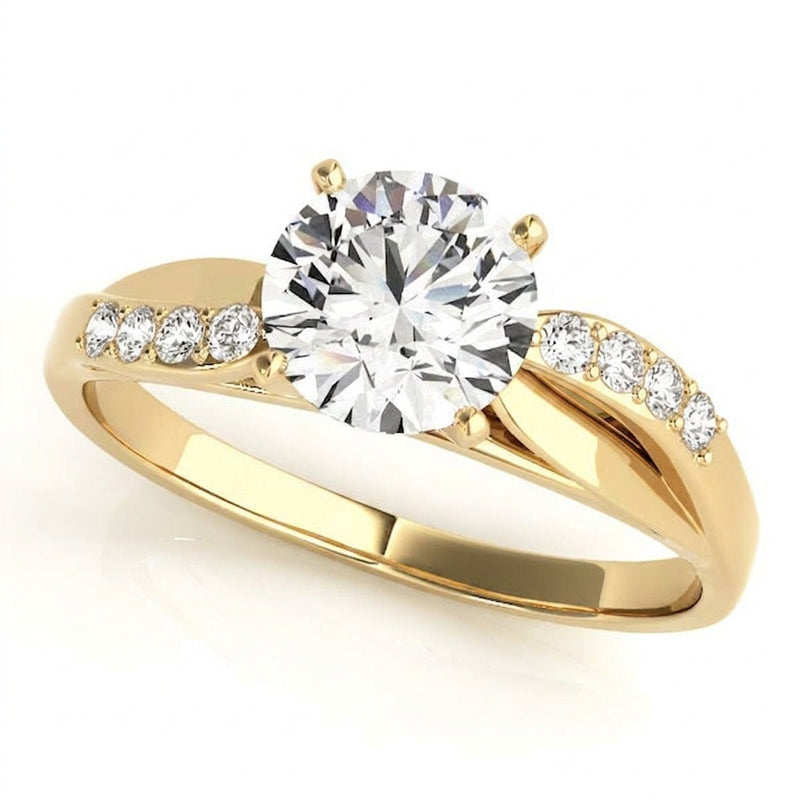 Bypass Engagement Ring (50139-E) — Yellow Gold
