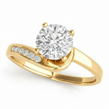 Bypass Engagement Ring (50141-E) — Yellow Gold
