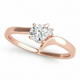 Bypass Engagement Ring (50192-E) — Rose Gold