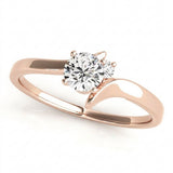 Bypass Engagement Ring (50192-E) — Rose Gold