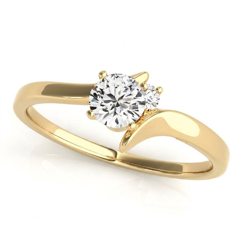 Bypass Engagement Ring (50192-E) — Yellow Gold