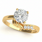 Bypass Engagement Ring (50214-E) — Yellow Gold