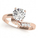 Bypass Engagement Ring (50214-E) — Rose Gold