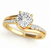 Bypass Engagement Ring — Yellow Gold