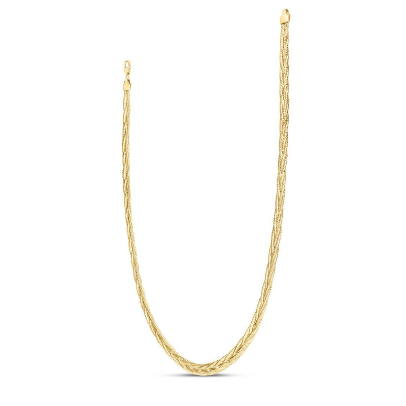 14K Rapunzel Woven Chain