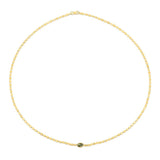 14K Peridot Mirrored Chain