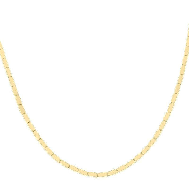 14K Yellow Brick Chain