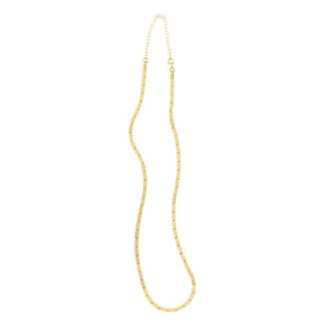 14K Yellow Brick Chain