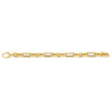 14K Gold Metropolitan Alternating Paperclip Links Chain 