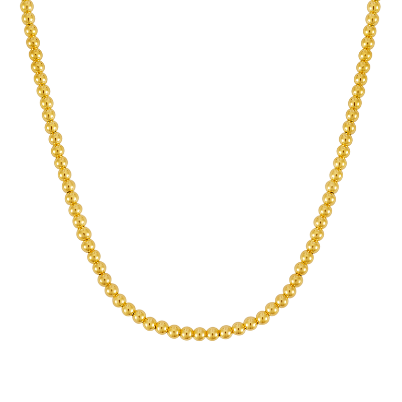 14K Gold 4mm Bead Chain