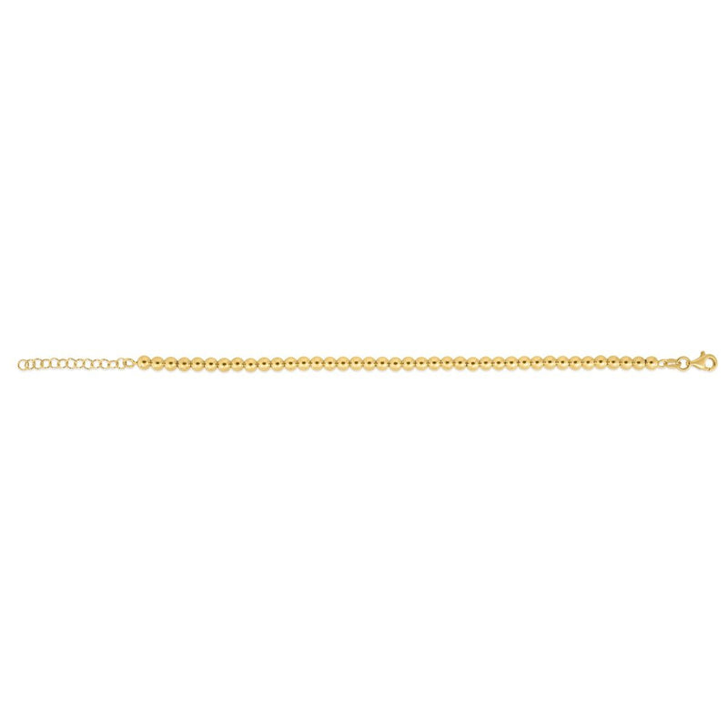 14K Gold 4mm Bead Chain