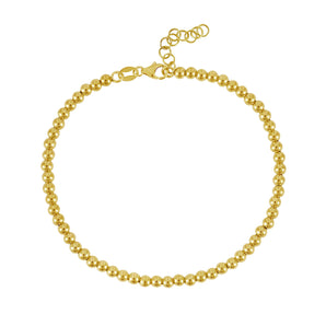 14K Gold 3mm Bead Chain