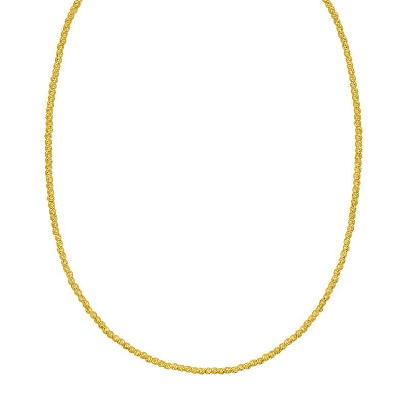 14K 2.3mm Bead Chain 