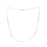 14K Twisted Link Paperclip Necklace