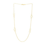 14K Twisted Link Paperclip Necklace