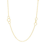 14K Twisted Link Paperclip Necklace