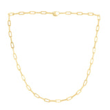 14K 4mm Diamanté Paperclip Chain
