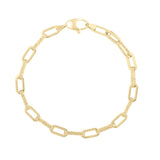 14K 4mm Diamanté Paperclip Chain