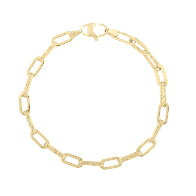14K 4mm Diamanté Paperclip Chain