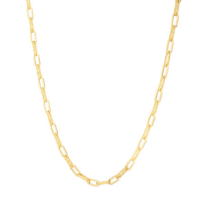 14K 4mm Diamanté Paperclip Chain