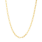 14K 4mm Diamanté Paperclip Chain