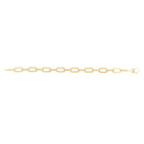14K 7mm Diamanté Paperclip Bracelet