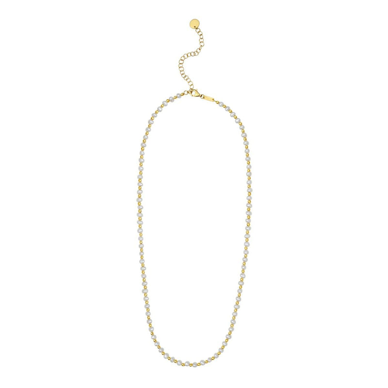 14K & Pearl Bead Chain