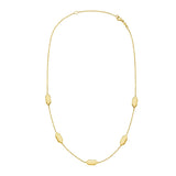 14K Elongated Hexagon Link Necklace