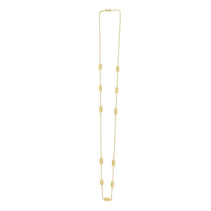 14K Elongated Hexagon Link Necklace