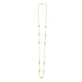 14K Elongated Hexagon Link Necklace