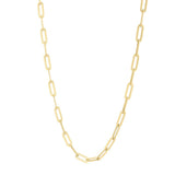 14K Long Domed Paperclip Chain