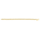 14K Oval Domed Paperclip Chain