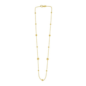 14K Layered Alternating Bead Chain