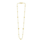 14K Layered Alternating Bead Chain