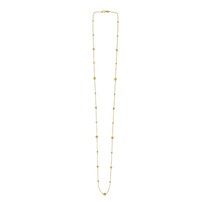 14K Layered Alternating Bead Chain