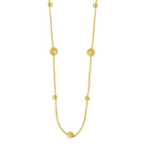 14K Layered Alternating Bead Chain