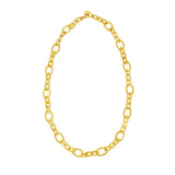 14K Gold Large Oval Link Fancy Chain