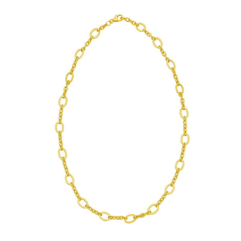 14K Five & One Oval Link Chain