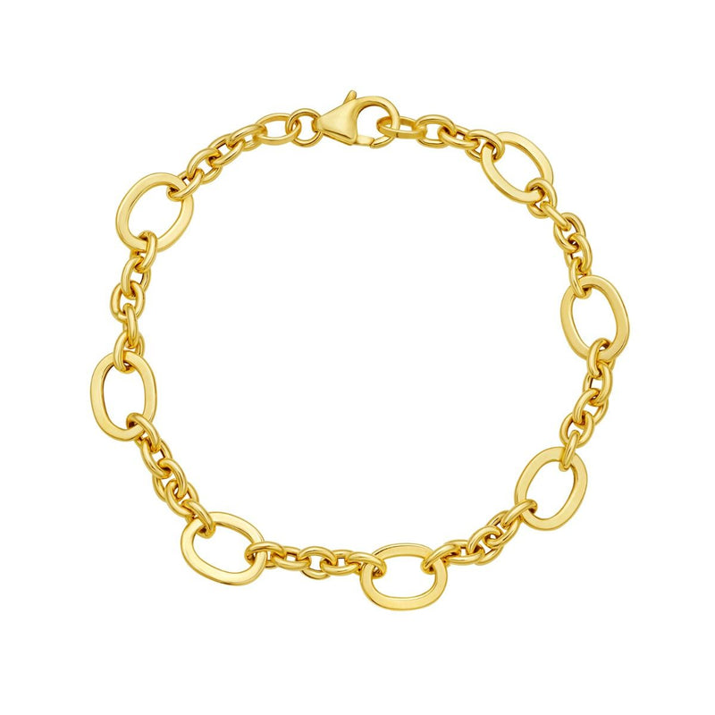 14K Five & One Oval Link Chain