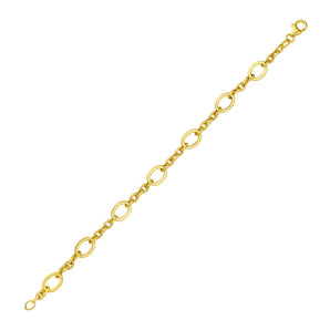14K Five & One Oval Link Chain
