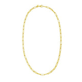 14K Mini Diamante Paperclip Chain