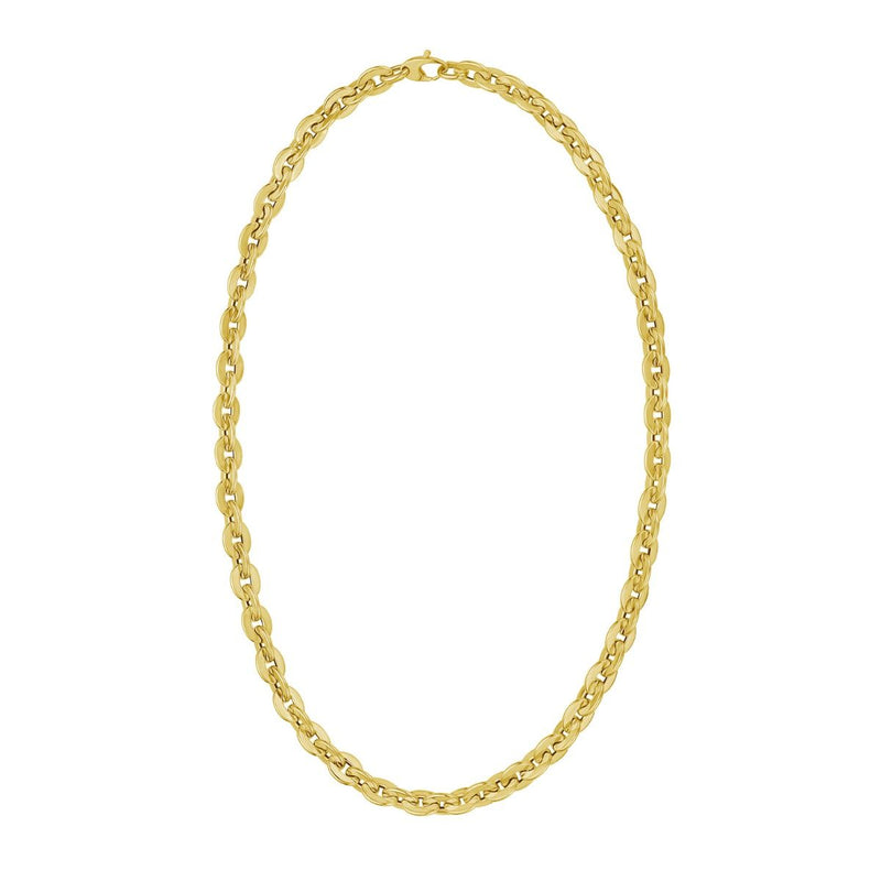 14K Mirror Rolo Link Chain