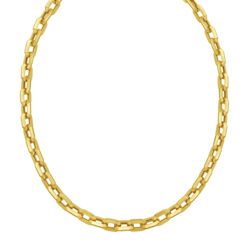 14K Faceted Octagonal Link Chain