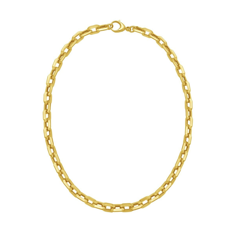 14K Faceted Octagonal Link Chain